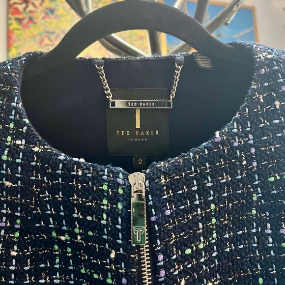 Ted Baker Eloisia Boucle Tweed Jacket (Small) - Picture 3 of 7